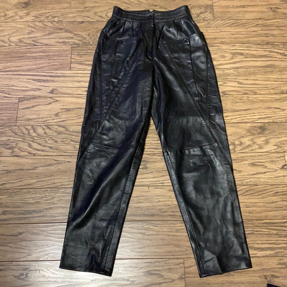 Olde Hide House black leather pants